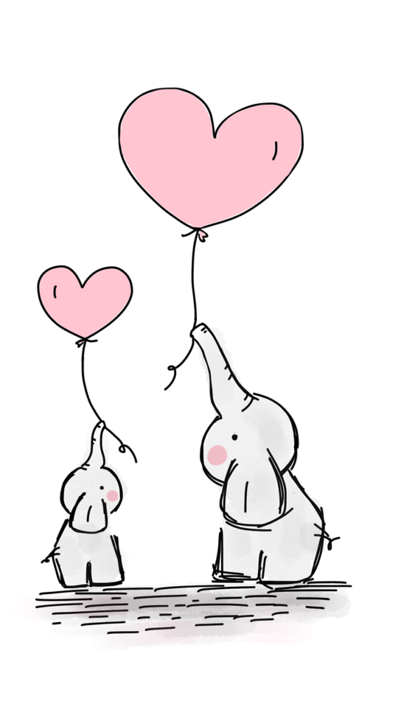 elephants balloons love heart 2757831